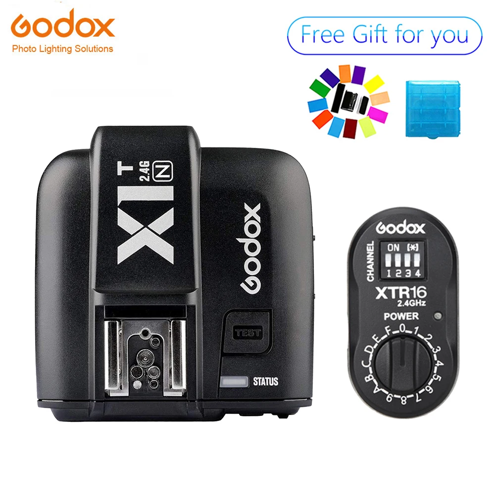 Godox XTR-16 Wireless 2.4G Power Control Flash Receivers + X1T-N TTL Wireless Transmitter for Nikon AD180 AD360
Godox XTR-16 Wireless 2.4G Power Control Flash Receivers + X1T-N TTL Wireless Transmitter for Nikon AD180 AD360