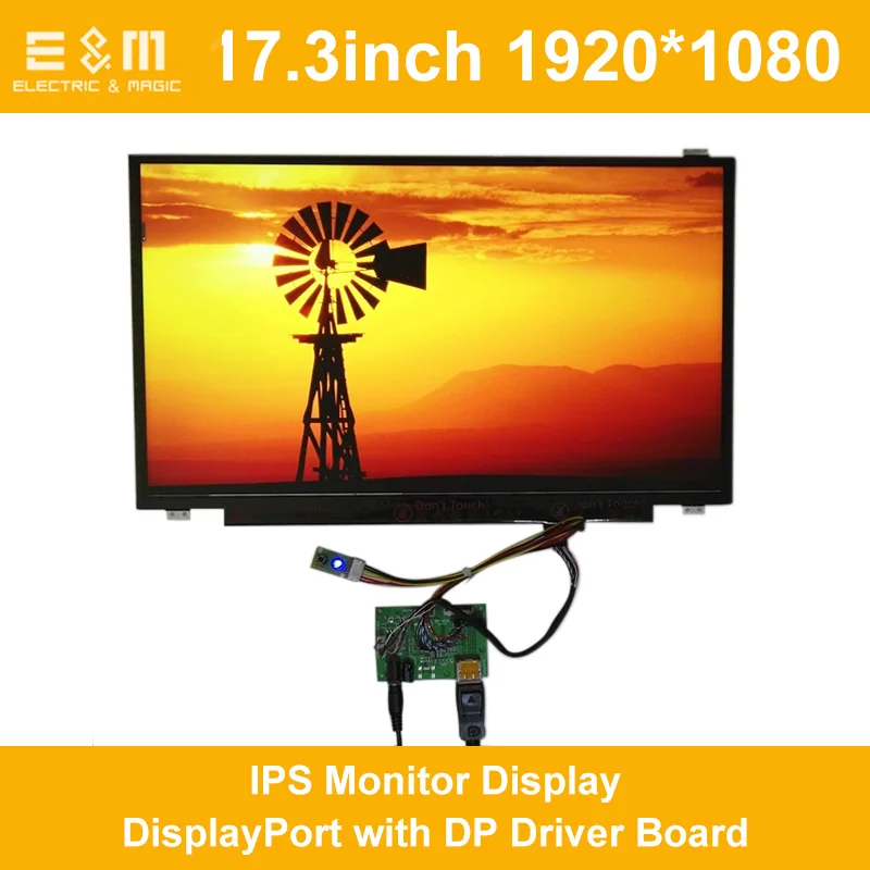 Фото 17.3 inch 1920*1080 IPS Monitor Display DisplayPort with DP Driver Board 1080P LCD Module Screen for Laptop PC New Original | Электронные