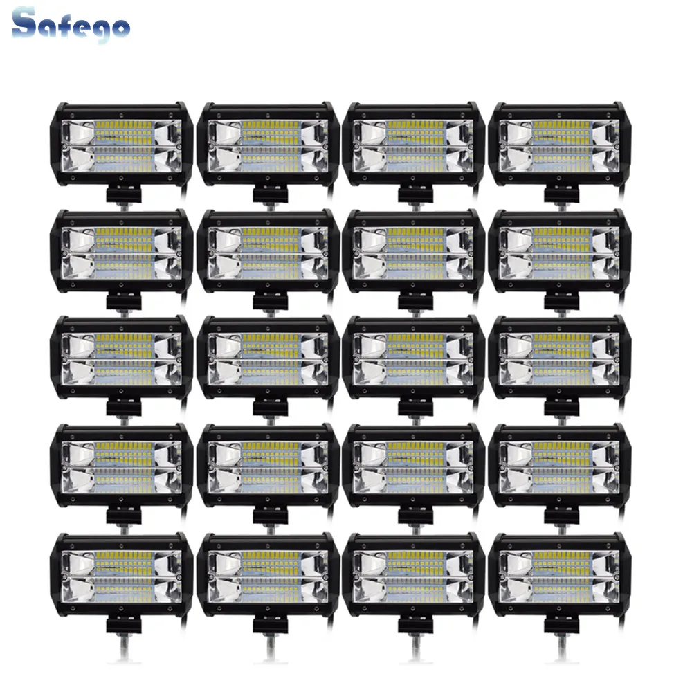 Safego 20pcs 5 Inch 72W LED Flood Work Light 24*3W LED Chips Offroad Car Light Fog Light Driving Light For Trunk Boat Tractor
Safego 20pcs 5 Inch 72W LED Flood Work Light 24*3W LED Chips Offroad Car Light Fog Light Driving Light For Trunk Boat Tractor