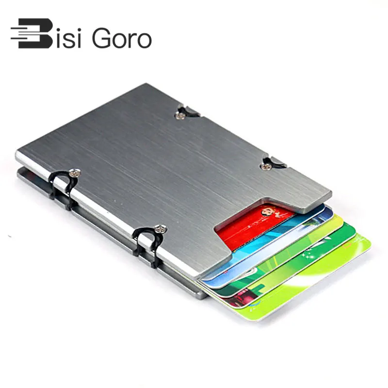 BISI GORO New Credit Card Holder Men & Women RFID Aluminum Credit Card Wallet Card Cases Anti-theft Anti-slip ID Card Box
BISI GORO New Credit Card Holder Men & Women RFID Aluminum Credit Card Wallet Card Cases Anti-theft Anti-slip ID Card Box