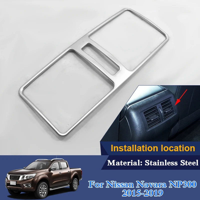 Нержавеющая сталь для Nissan Navara NP300 D23 2018-2019 автомобильный Стайлинг заднего выхода с