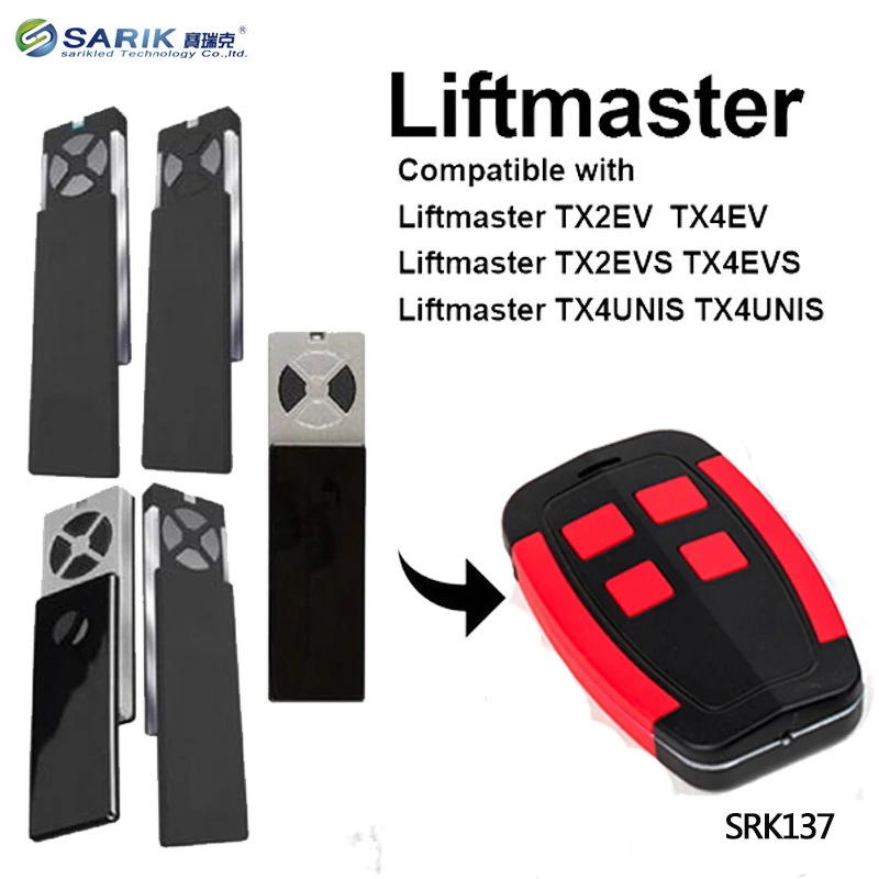 Chamberlain Liftmaster TX2EV TX4EV 4 Channel Replacement 433.92mhz Remote Control liftmaster TX2EVS TX4UNIS garage gate remote
Chamberlain Liftmaster TX2EV TX4EV 4 Channel Replacement 433.92mhz Remote Control liftmaster TX2EVS TX4UNIS garage gate remote