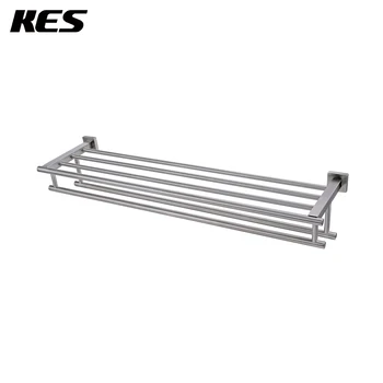 KES Large Towel Rack, Towel Shelf with Two Bar (30 Inch Stainless Steel) Shower Organizer Wall Mount Brushed Finish, A2112S30-2
KES Large Towel Rack, Towel Shelf with Two Bar (30 Inch Stainless Steel) Shower Organizer Wall Mount Brushed Finish, A2112S30-2