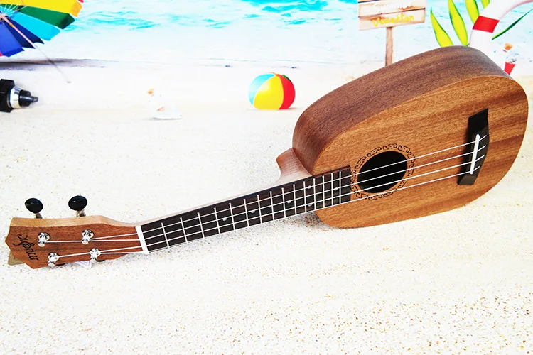 Description Picture 2 of itemHot selling 21" Ukulele Soprano Mini Gitar Mahogany Ukelele  4 Nylon Strings Hawaiian Small Guitar 28 kinds Patterns