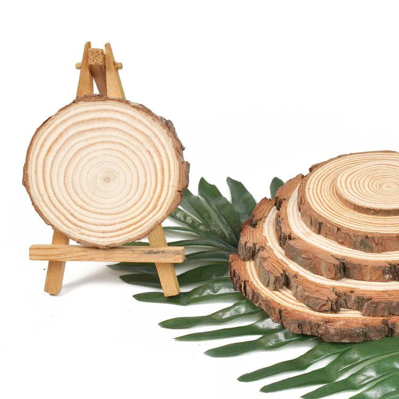 5pcs Unfinished Natural Round Wood Slices Circles With Tree Bark Log Discs For DIY Crafts Wedding Party Painting Decoration
5pcs Unfinished Natural Round Wood Slices Circles With Tree Bark Log Discs For DIY Crafts Wedding Party Painting Decoration