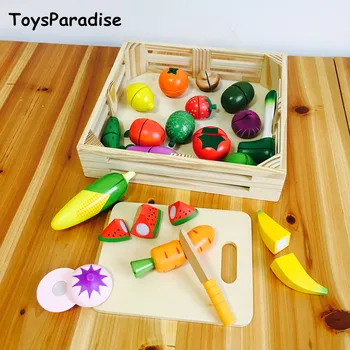 22Pcs Large Simulation Fruits And Vegetables Cutting Set Wooden Toys For Kids Kitchen Food Pretend Play Educational Wood Box
22Pcs Large Simulation Fruits And Vegetables Cutting Set Wooden Toys For Kids Kitchen Food Pretend Play Educational Wood Box