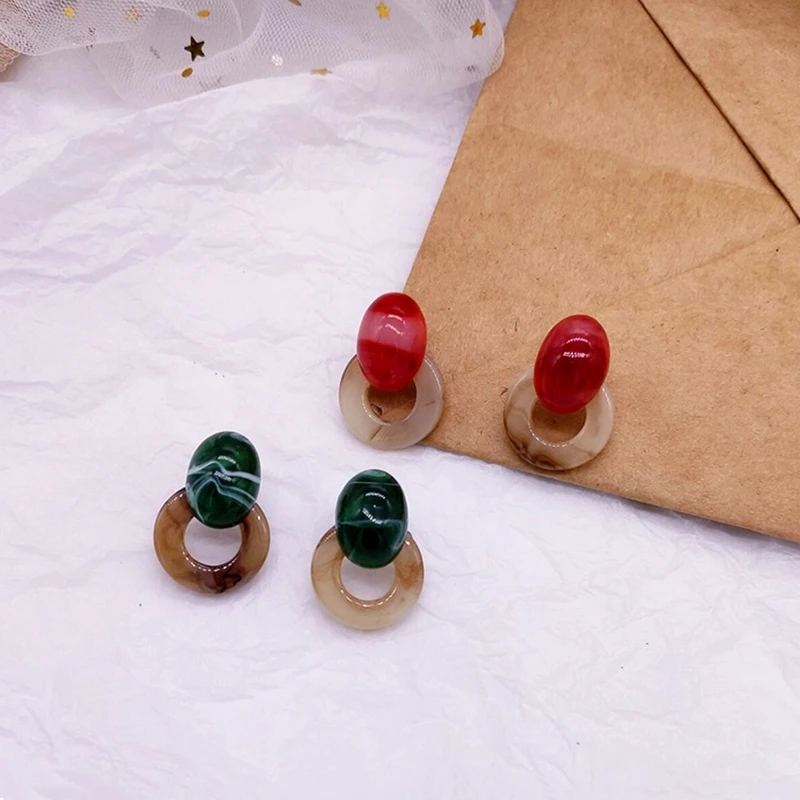 Vintage Mixed Colors Acrylic Earrings Pendientes Geometric Oval Round Drop Earrings For Women Jewelry Red Green Acetate Earrings
Vintage Mixed Colors Acrylic Earrings Pendientes Geometric Oval Round Drop Earrings For Women Jewelry Red Green Acetate Earrings