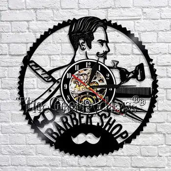 BARBER Shop Clock Vinyl Record LED Wall Clock Barber Pole Pin Sign Poster Decor Barber Salon Silent Clocks Wall Watches
BARBER Shop Clock Vinyl Record LED Wall Clock Barber Pole Pin Sign Poster Decor Barber Salon Silent Clocks Wall Watches