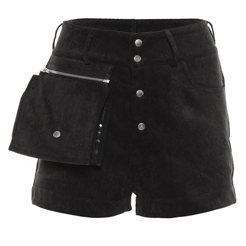 Fashion Women Shorts Solid Color Button Beach High Waist Shorts Hot Trousers Ladies Streetwear Pocket High Waist Womens Trousers
Fashion Women Shorts Solid Color Button Beach High Waist Shorts Hot Trousers Ladies Streetwear Pocket High Waist Womens Trousers