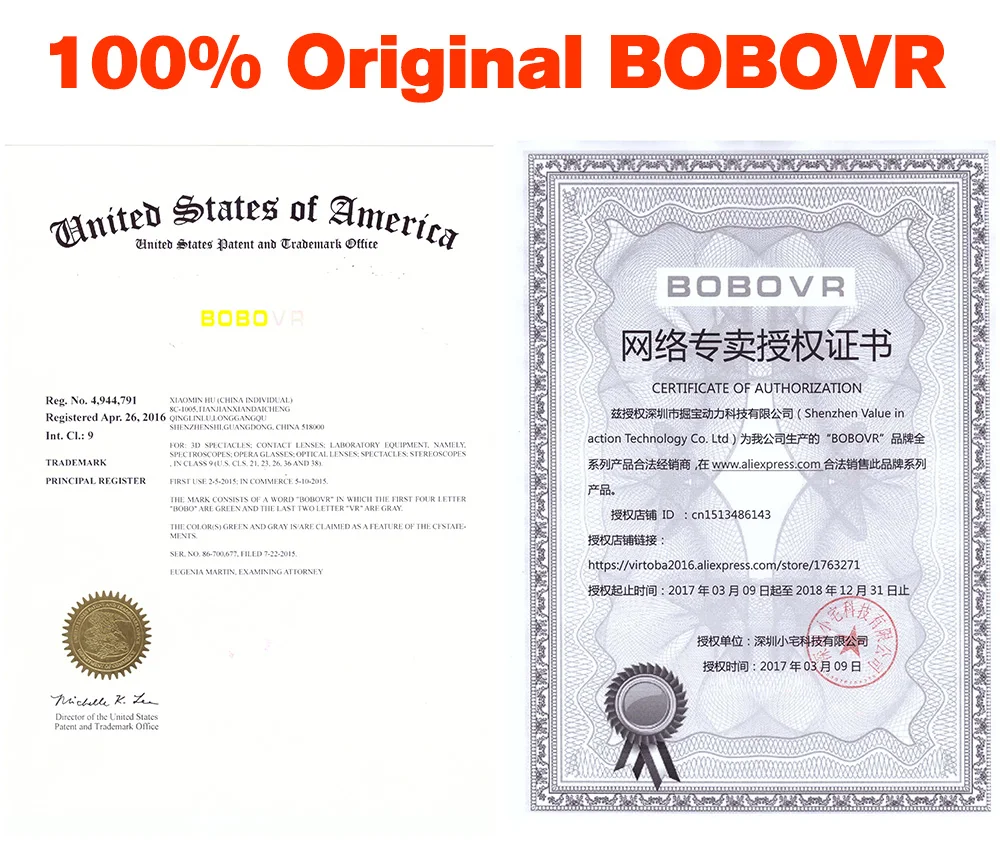 100% Original BOBOVR
