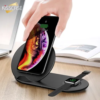 KISSCASE 2 in 1 Wireless Charger for iPhone X XS 8 Plus Watch 10W Fast Phone Wireless Charging for Huawei Samsung Holder Charger
KISSCASE 2 in 1 Wireless Charger for iPhone X XS 8 Plus Watch 10W Fast Phone Wireless Charging for Huawei Samsung Holder Charger