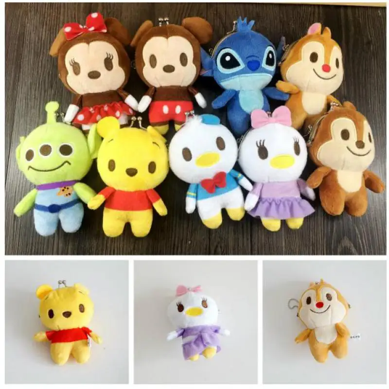 Kawaii Mickey Donald Duck Winnie Squirrel squirrel Brothers Plush toy Iron Buckle Wallet Coin Bag Pocket Pendant doll Gifts
Kawaii Mickey Donald Duck Winnie Squirrel squirrel Brothers Plush toy Iron Buckle Wallet Coin Bag Pocket Pendant doll Gifts