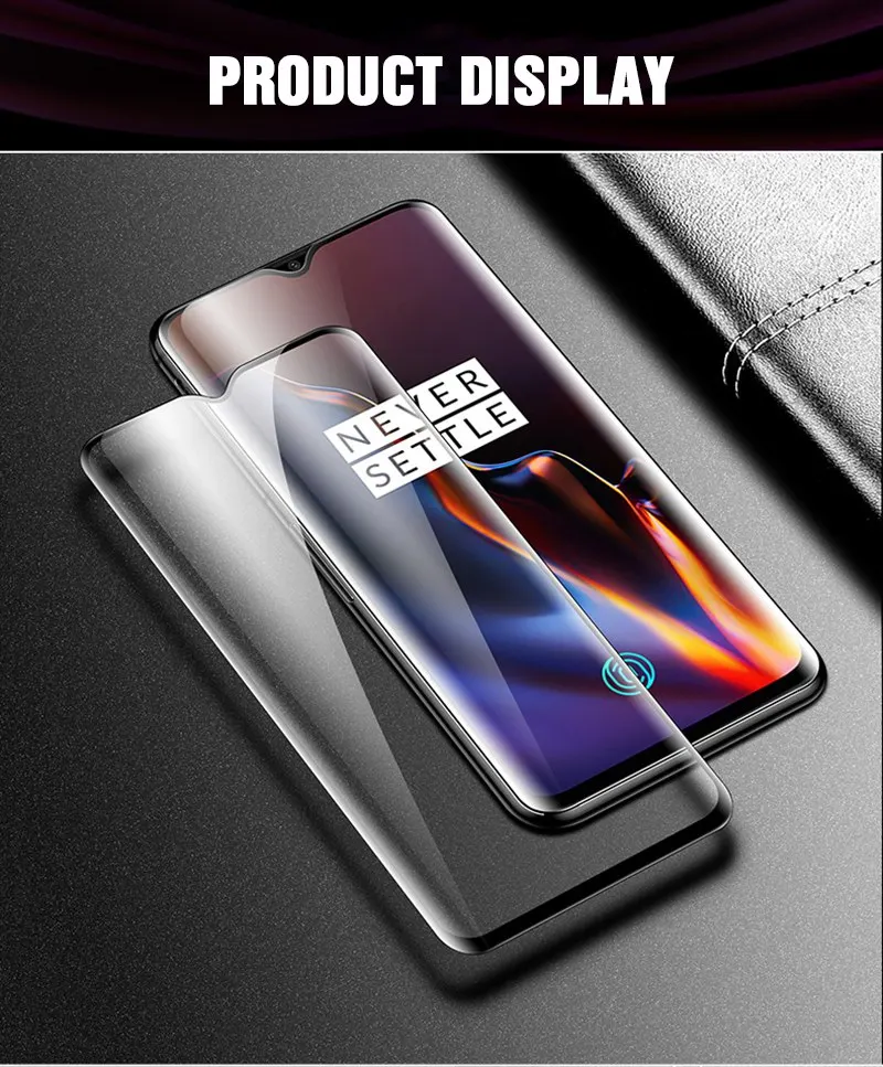 TOMKAS 6D Protective Glass For Oneplus 6T Tempered Glass Screen Protector Film For Oneplus 6 5 5T Protective Glass One Plus 6T