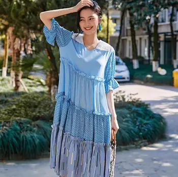Casual Bohemian Summer Dress Dot Print Patchwork Beach Midi Dress Party Boho Dress Swing Vestidos Sundress
Casual Bohemian Summer Dress Dot Print Patchwork Beach Midi Dress Party Boho Dress Swing Vestidos Sundress