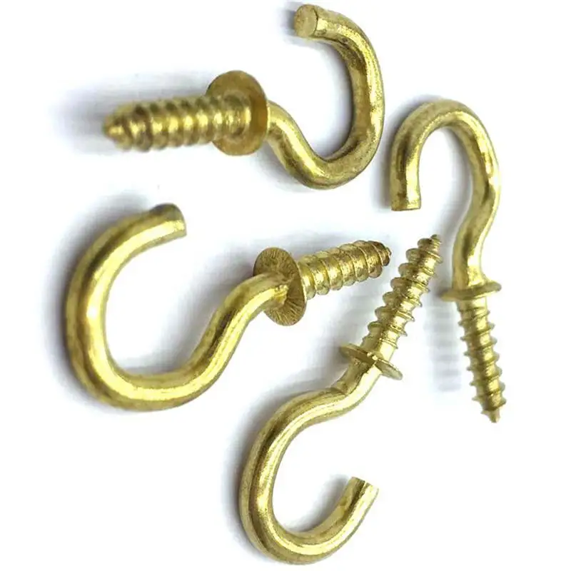 Hooks Hangers 20x Copper Ceiling Hooks Heavy Duty Screw In