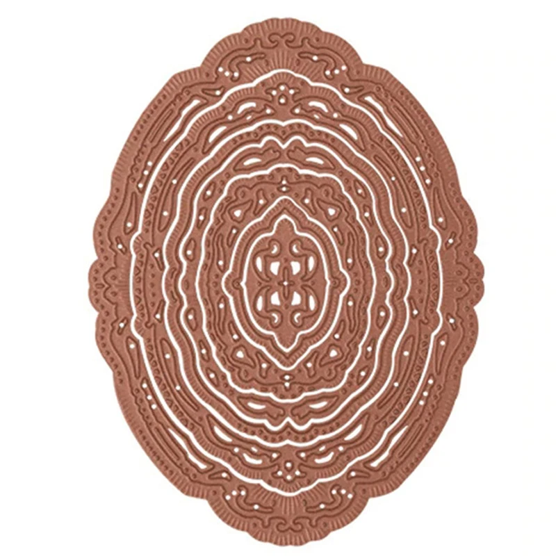 Lace Oval Wreath Frame Metal Dies Cutting Dies Stencils for DIY Scrapbooking Photo Paper Card Making Decorative Craft dies 2019
Lace Oval Wreath Frame Metal Dies Cutting Dies Stencils for DIY Scrapbooking Photo Paper Card Making Decorative Craft dies 2019