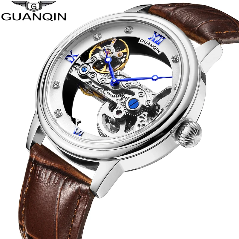GUANQIN New Tourbillon AUTOMATIC Watch Men sport watch Luminous clock men Mechanical Skeleton waterproof gold relogio masculino
GUANQIN New Tourbillon AUTOMATIC Watch Men sport watch Luminous clock men Mechanical Skeleton waterproof gold relogio masculino