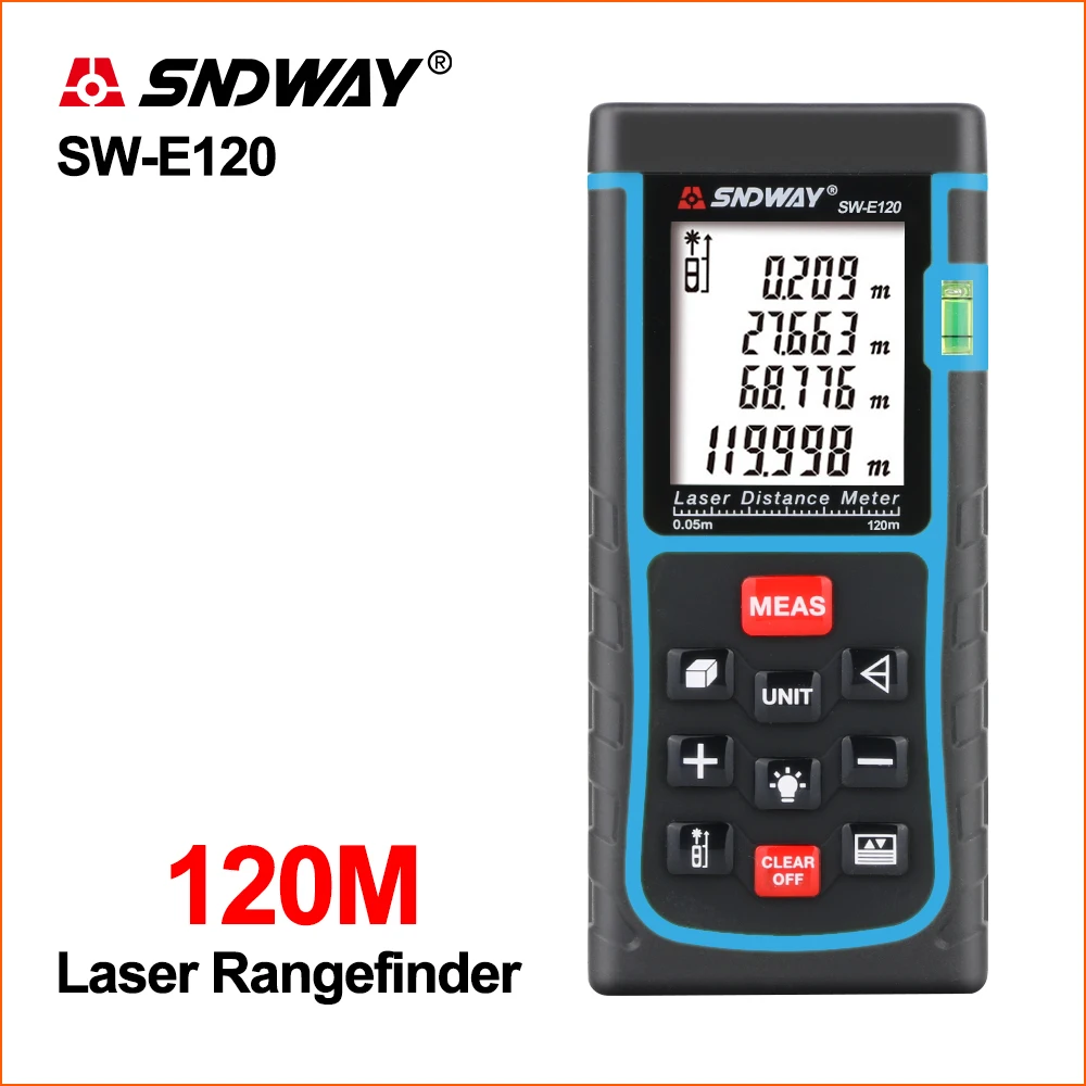 SNDWAY Laser Rangefinder Distance Meter Digital Hunting Rangefinder Range Finder Mini Handheld SW-E120 120m Laser Distance Meter
SNDWAY Laser Rangefinder Distance Meter Digital Hunting Rangefinder Range Finder Mini Handheld SW-E120 120m Laser Distance Meter