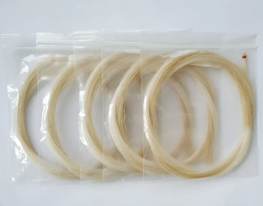5 Packs AAA Mongolia Stallion Bow Hair 30'' 76cm 6g for One Violin Bow Making 0.17MM Thickness
5 Packs AAA Mongolia Stallion Bow Hair 30'' 76cm 6g for One Violin Bow Making 0.17MM Thickness