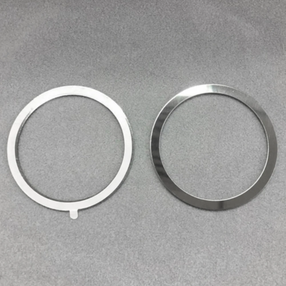 4Pcs Easy Apply Holder Portable Universal Wireless Round Air Vent Professional Metal Ring Car Mount Mini For Magnetic QI Charger | Мобильные