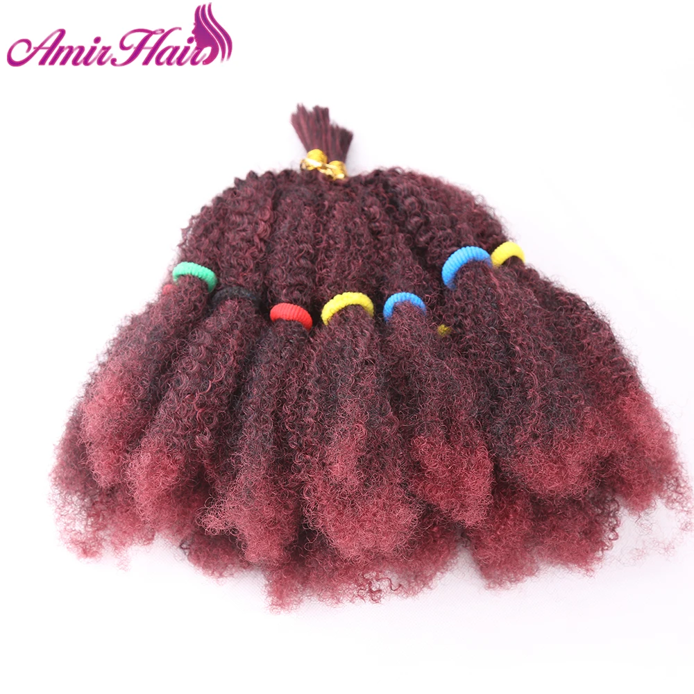 Amir Marley Braids Hair Afro Kinky Bulk Synthetic Hair 14"Crochet Braid Hair For Women Hair Extensions
Amir Marley Braids Hair Afro Kinky Bulk Synthetic Hair 14"Crochet Braid Hair For Women Hair Extensions