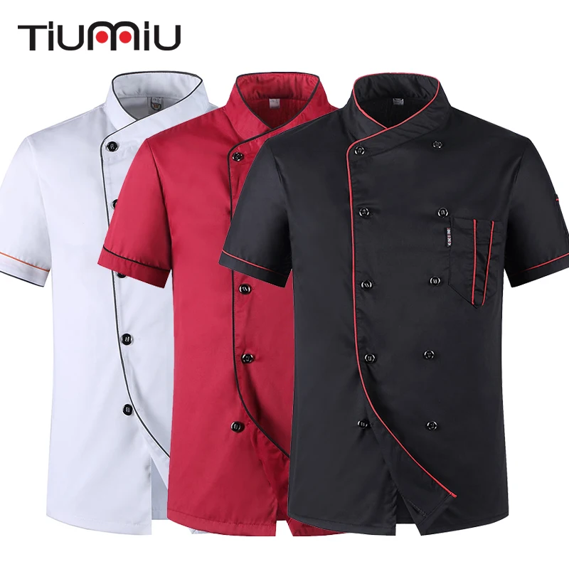Short Sleeve Restaurant Chef Kitchen Work Uniforms Double Breasted Sushi Bakery Cafe Waiter Catering Food Service Jackets Aprons
Short Sleeve Restaurant Chef Kitchen Work Uniforms Double Breasted Sushi Bakery Cafe Waiter Catering Food Service Jackets Aprons