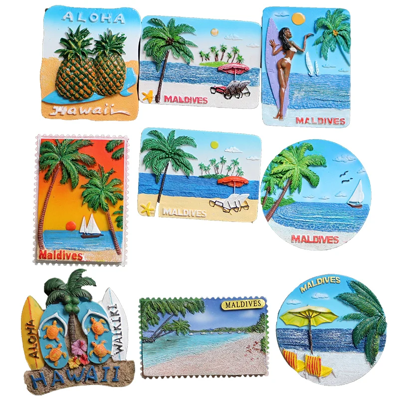 Hawaii Maldives Souvenirs Beach Sunrise View Resin Magnetic Refrigerator Magnet Travel Kitchen Home Decoration Fridge Sticker 3D
Hawaii Maldives Souvenirs Beach Sunrise View Resin Magnetic Refrigerator Magnet Travel Kitchen Home Decoration Fridge Sticker 3D