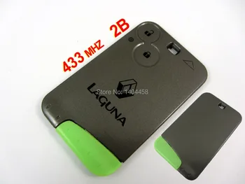 Auto key,Laguna smart key 2 button 433MHZ-with logo and green smart key blade, free shipping
Auto key,Laguna smart key 2 button 433MHZ-with logo and green smart key blade, free shipping