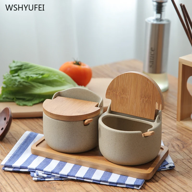 Japanese-style Flip cover ceramics jar with lid Combination set kitchen stuff slime containers with lids
Japanese-style Flip cover ceramics jar with lid Combination set kitchen stuff slime containers with lids