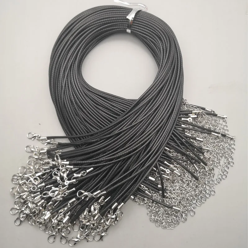 Wholesale 2MM Diy clasp handmade accessories lobster clasp black necklace lanyard good quality pendant cords 50pcs/lot Free
Wholesale 2MM Diy clasp handmade accessories lobster clasp black necklace lanyard good quality pendant cords 50pcs/lot Free