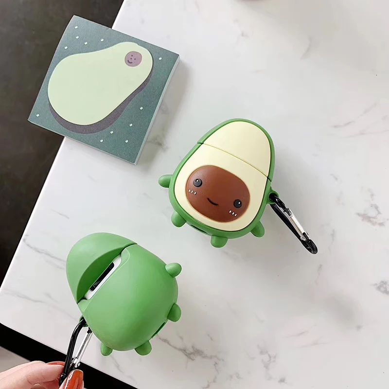 Pohiks Earphone Protective Cover For Airpods Cute Fruits Avocado Shockproof Silicone Earphone Case Cover for Apple Airpods Funda 
Pohiks Earphone Protective Cover For Airpods Cute Fruits Avocado Shockproof Silicone Earphone Case Cover for Apple Airpods Funda