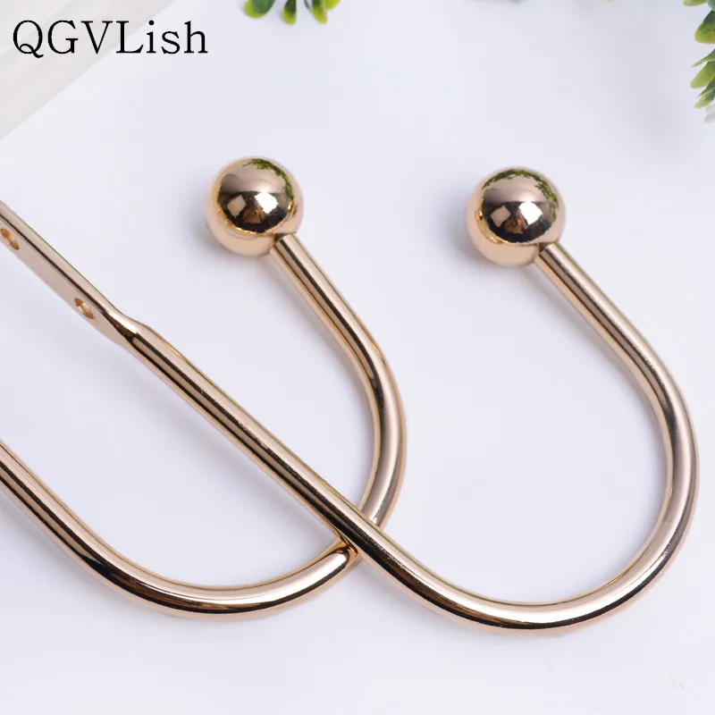 

QGVLish 2Pcs U Shape Curtain Hooks Coat Hat Hanger Curtain Accessories Tiebacks Buckles Tassel Brush Holder Curtain Holdback