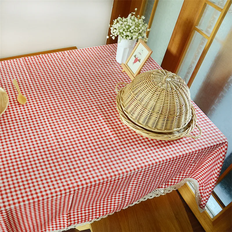 Chinese Style Rectangle Table Cloth Red Grid Table Cover Waterproof Oilproof Dining Kitchen Table Cover Protector
Chinese Style Rectangle Table Cloth Red Grid Table Cover Waterproof Oilproof Dining Kitchen Table Cover Protector