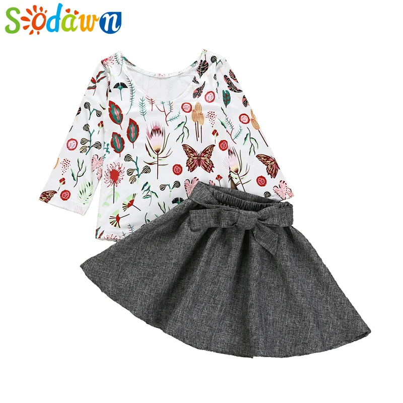 Sodawn Children Clothing Girls Clothing Suit European and American Fashion Print Long-Sleeved T-Shirt + Dress Suit Kids Clothing
Sodawn Children Clothing Girls Clothing Suit European and American Fashion Print Long-Sleeved T-Shirt + Dress Suit Kids Clothing