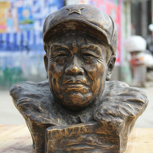 JP S0522 15" Old Chinese Bronze famous Zhu De revolutionist militarist Head Bust Statue B0403
JP S0522 15" Old Chinese Bronze famous Zhu De revolutionist militarist Head Bust Statue B0403