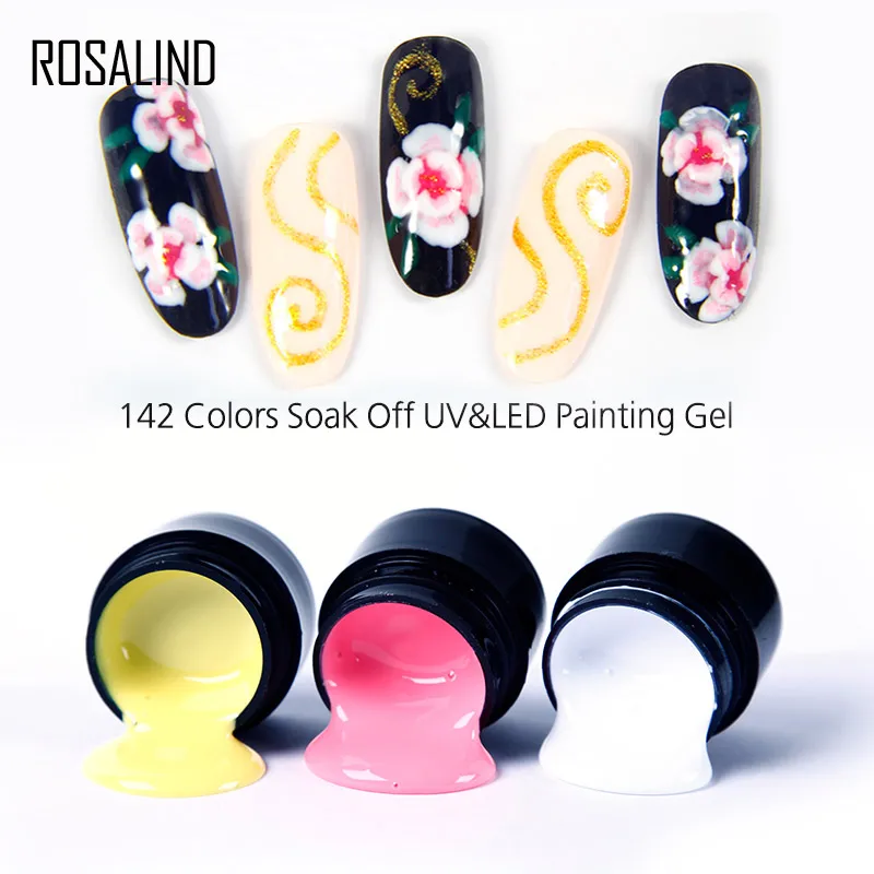 ROSALIND 5ML Painting Gel Varnish 142 Colors Gel Nail Polish Set For Manicure DIY Top Base Coat Hybird Design Of Nail Art Primer
ROSALIND 5ML Painting Gel Varnish 142 Colors Gel Nail Polish Set For Manicure DIY Top Base Coat Hybird Design Of Nail Art Primer