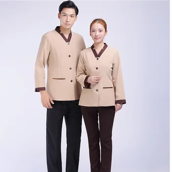 (10 set-top&pant)Housekeeper Cleaning service long-sleeve waiter clothes pa uniforms female work wear The room attendant overall
(10 set-top&pant)Housekeeper Cleaning service long-sleeve waiter clothes pa uniforms female work wear The room attendant overall