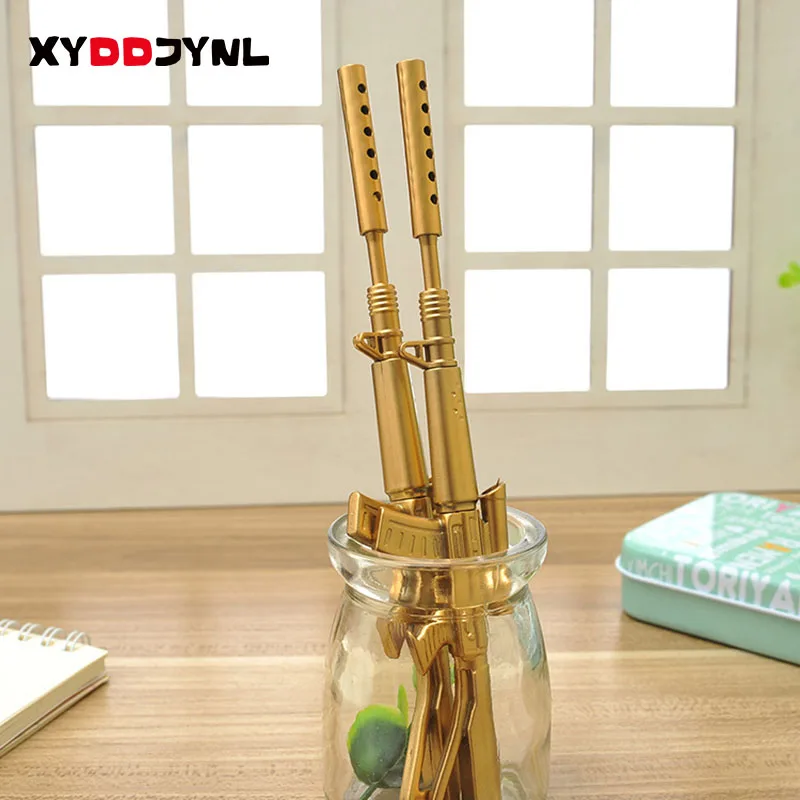 2 Pcs Cute Funny Kawaii Pens Canetas Rollerball Pen School Supplies Papelaria Creative M4A1 Gold Gun Shape Gel Pen Stationery
2 Pcs Cute Funny Kawaii Pens Canetas Rollerball Pen School Supplies Papelaria Creative M4A1 Gold Gun Shape Gel Pen Stationery