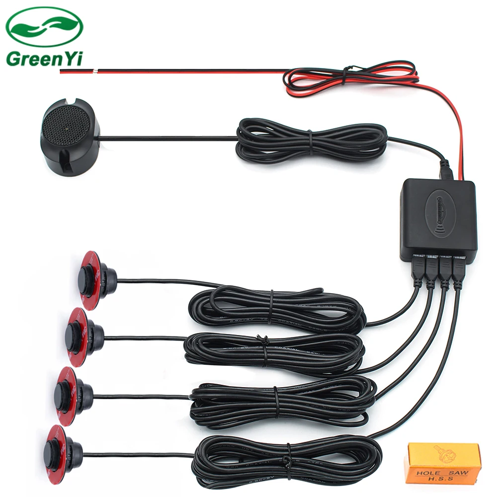 Car Parking Sensors PARKTRONIC 4 Adjustab 16mm Flat Sensors Reverse Backup Radar Sound Adjustable Sound Black/white
Car Parking Sensors PARKTRONIC 4 Adjustab 16mm Flat Sensors Reverse Backup Radar Sound Adjustable Sound Black/white