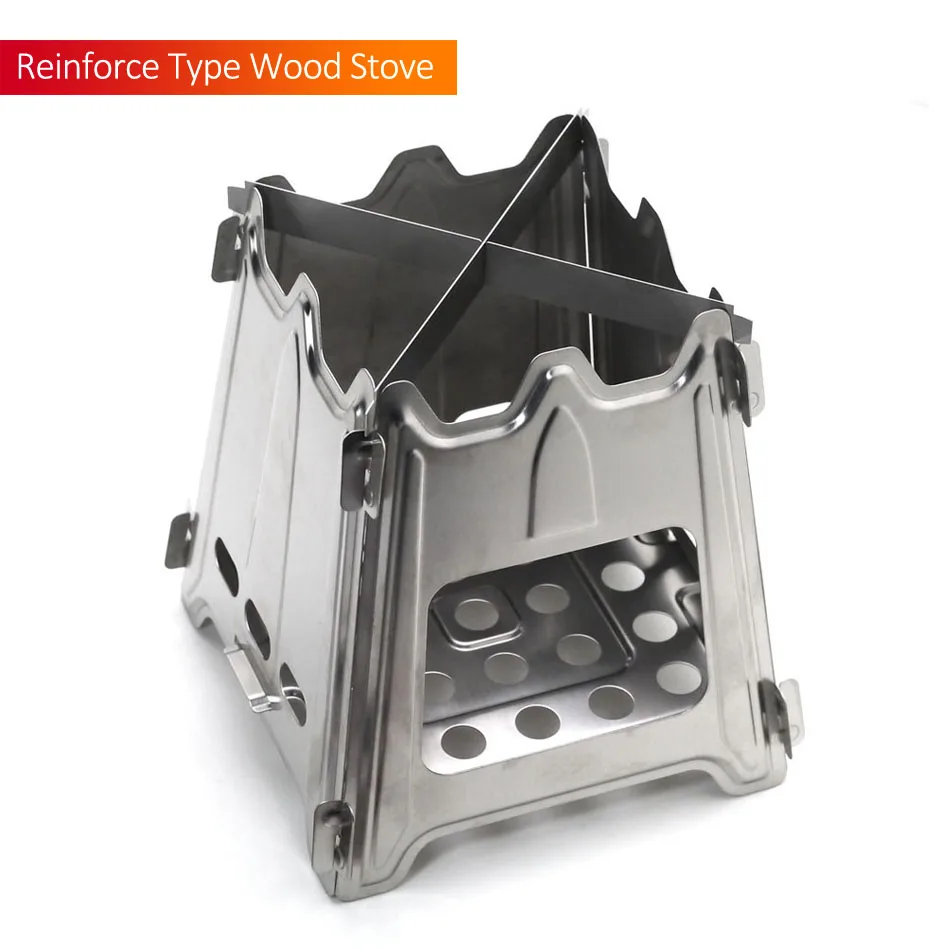 Stainless Steel Camping Stove Folding Fogao Portable Kamp Cooking Screen Split Outdoor Ocak Firewood Stand Wind Camp Stove
Stainless Steel Camping Stove Folding Fogao Portable Kamp Cooking Screen Split Outdoor Ocak Firewood Stand Wind Camp Stove