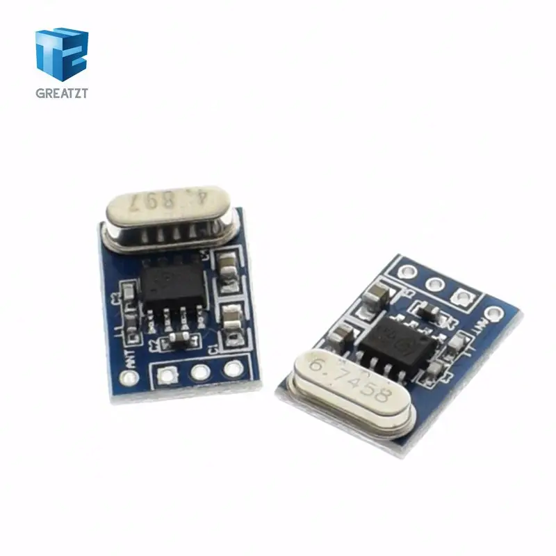 1Set 2Pcs 433MHZ Wireless Transmitter Receiver Board Module SYN115 SYN480R ASK/OOK Chip PCB
1Set 2Pcs 433MHZ Wireless Transmitter Receiver Board Module SYN115 SYN480R ASK/OOK Chip PCB