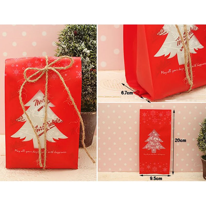 & green candy box with snowflake cookie bags new year christmas