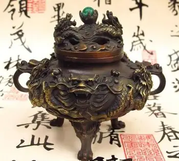 WBY---512+++Chinese Royal Buddhism Red Bronze Two Dragon Play Bead Palace Incense Burner
WBY---512+++Chinese Royal Buddhism Red Bronze Two Dragon Play Bead Palace Incense Burner