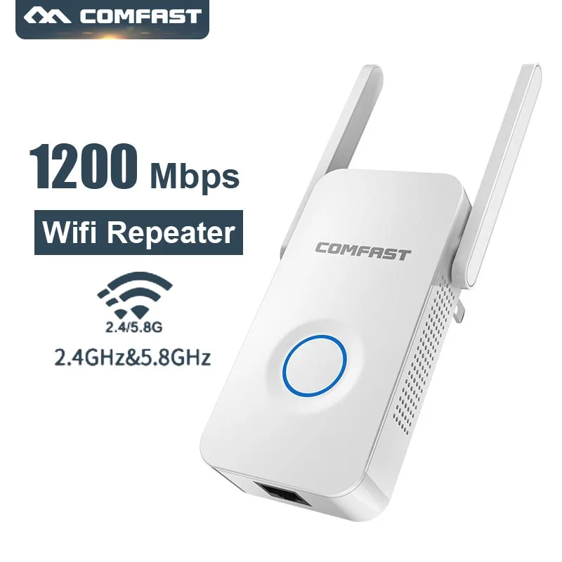 Comfast WR752AC Wireless Router 1200mbps WiFi Repeater 2*3dBi Antenna Range Extender Wifi Extender 802.11b/g/n/ac Repetidor
Comfast WR752AC Wireless Router 1200mbps WiFi Repeater 2*3dBi Antenna Range Extender Wifi Extender 802.11b/g/n/ac Repetidor