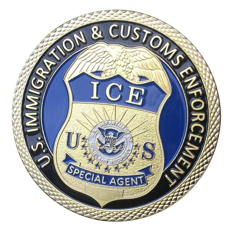 U.S. Immigration and Customs Enforcement Gold Plated With Plastic Case For Collection Challenge Coin/Medal 1407#
U.S. Immigration and Customs Enforcement Gold Plated With Plastic Case For Collection Challenge Coin/Medal 1407#
