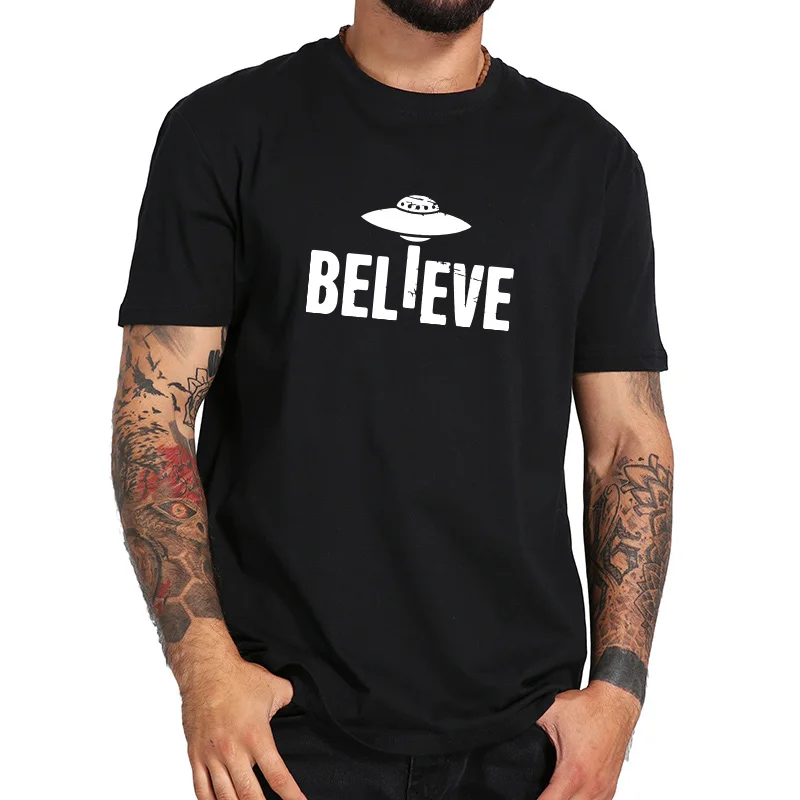 New Fashion UFO Anime Tshirt Homme Believe Letter Graphic Camiseta Unisex Standard EU Size Cotton Fitness t-shirt Alien
New Fashion UFO Anime Tshirt Homme Believe Letter Graphic Camiseta Unisex Standard EU Size Cotton Fitness t-shirt Alien