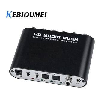 kebidumei New 5.1 AC3 DTS HD Audio Decoder Digital Sound Decoder Optical SPDIF Coaxial to 6RCA for XBOX 360 HD BOX
kebidumei New 5.1 AC3 DTS HD Audio Decoder Digital Sound Decoder Optical SPDIF Coaxial to 6RCA for XBOX 360 HD BOX