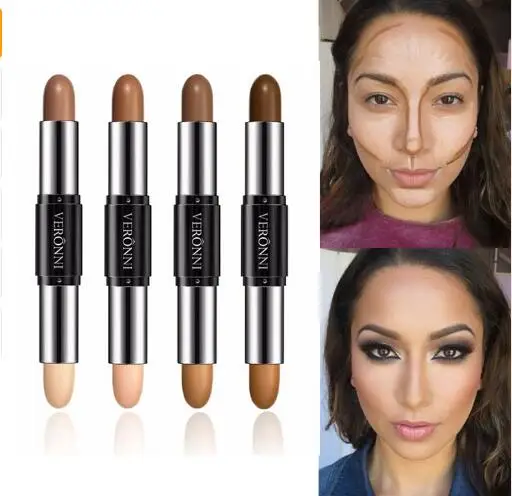 Double-end Highlighter Stick V-face Countour Makeup Highlight Shimmer And Shine Make Up Bronzer Highlighter Face Iluminador
Double-end Highlighter Stick V-face Countour Makeup Highlight Shimmer And Shine Make Up Bronzer Highlighter Face Iluminador