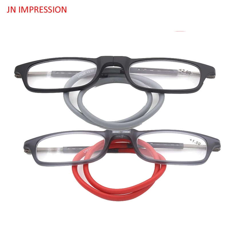 Upgraded Magnet Reading Glasses Men Women Adjustable Hanging Neck Magnetic Front Presbyopic Eyeglasses +1.00 +1.50 +2.00 +3.00
Upgraded Magnet Reading Glasses Men Women Adjustable Hanging Neck Magnetic Front Presbyopic Eyeglasses +1.00 +1.50 +2.00 +3.00