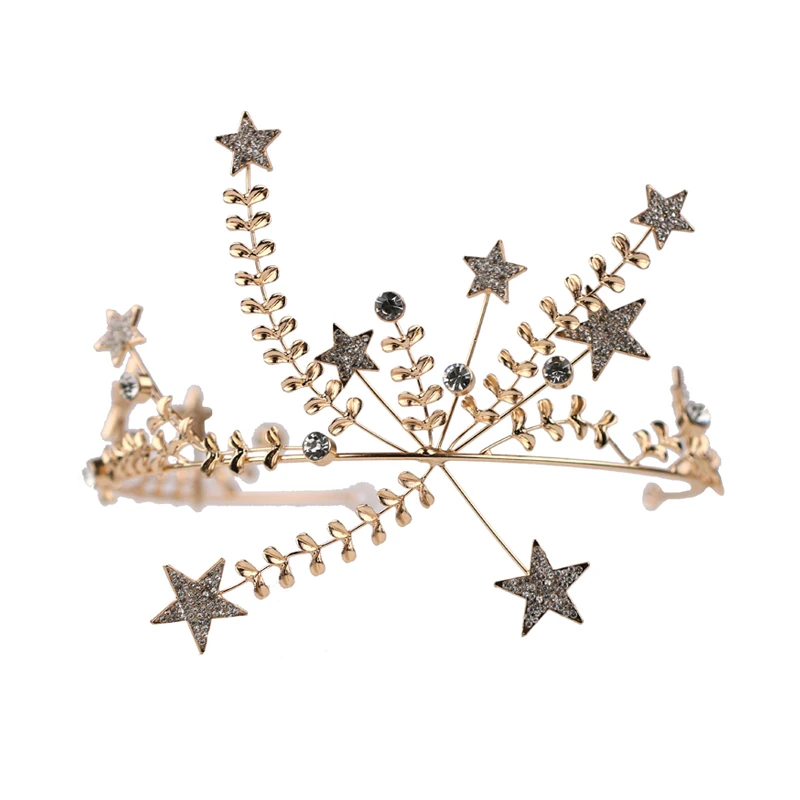 3Pcs Handmade Flower Tiara Crowns Earrings Set Headband For Bridal Hair Jewelry Gold Crystal Star Wedding Women Hair Accessories
3Pcs Handmade Flower Tiara Crowns Earrings Set Headband For Bridal Hair Jewelry Gold Crystal Star Wedding Women Hair Accessories